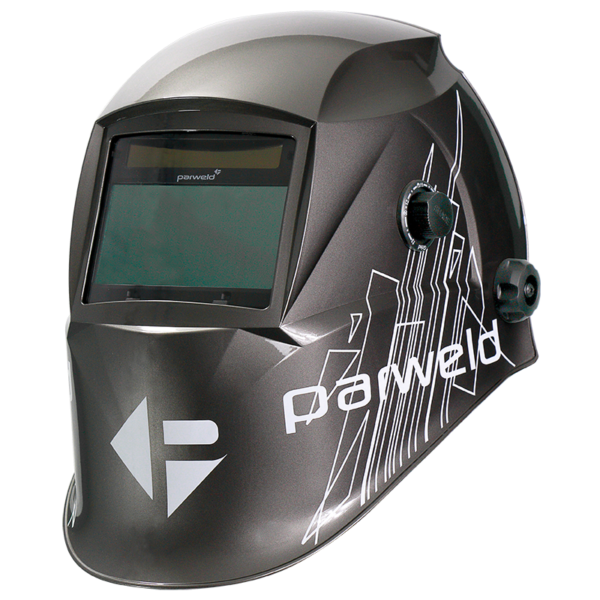 Protective welding helmet with adjustable visor