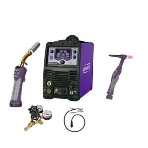 Multi-process welding machine with accessories