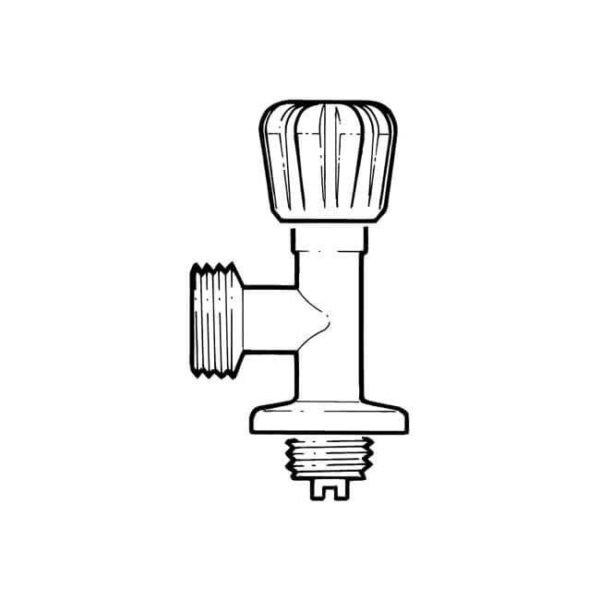 Illustration of a water faucet valve.