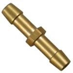 Brass connector fitting for plumbing applications