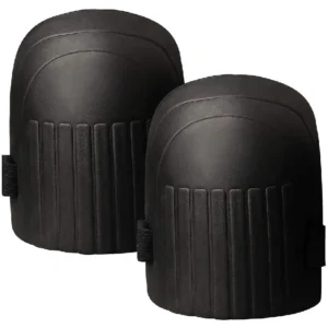 Pair of black knee pads for protection