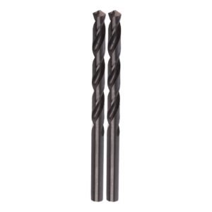 Two metal twist drill bits for woodworking.