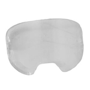 Clear protective eyewear lens for safety gear.
