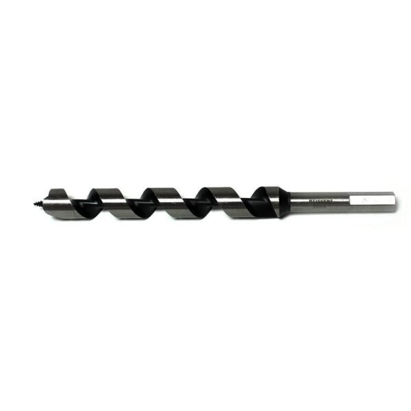 Metal drill bit shown on a white background.