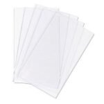 Stack of clear plastic sheets for various uses.