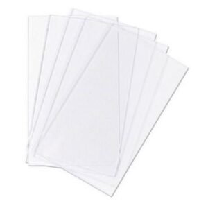 Stack of clear plastic sheets for various uses.