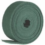 Roll of green felt material