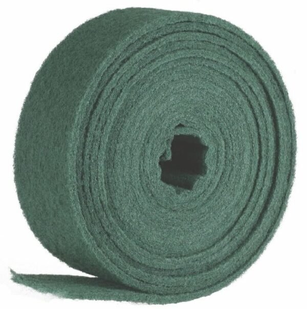 Roll of green felt material
