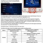 Settings menu for multifunctional welding display interface.