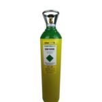 Green and yellow gas cylinder labeled HOBBYWELD 5