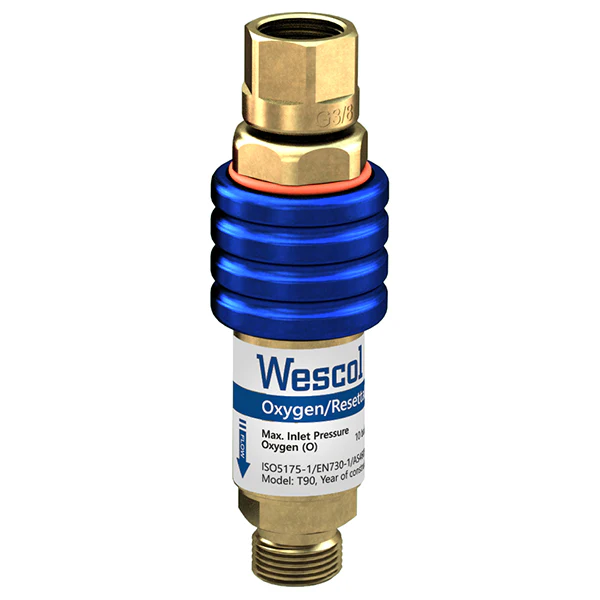 Wescol oxygen regulator for medical use.