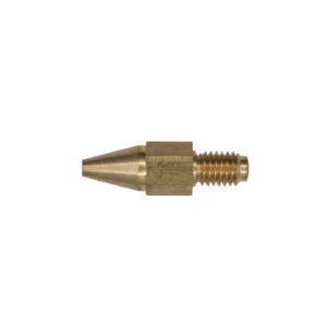 Brass nozzle with threaded connection for tools