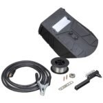 Welding tool kit including essential components and cables.