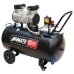 Black AIRMATE air compressor with dual motors.