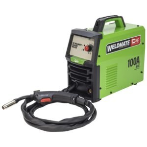 100A MIG welder with green and black design