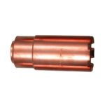 Copper welding nozzle for high-temperature applications.