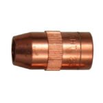 Copper welding nozzle for MIG or TIG applications.