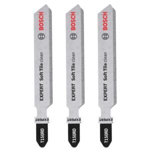 Three Bosch soft tile cutting blades.