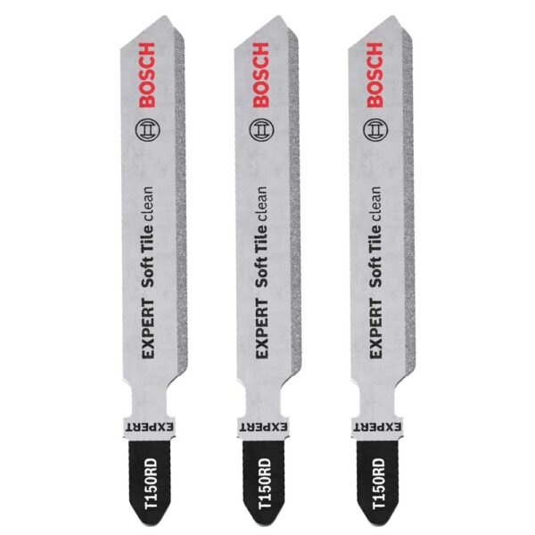Three Bosch soft tile cutting blades.