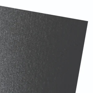 Textured dark paper surface with subtle sheen.