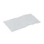 Thin, rectangular gray fabric sheet.