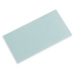 Smooth light blue rectangular plastic sheet