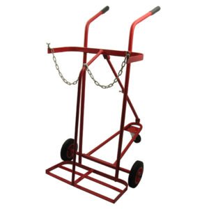 Twin Oxygen/Acetylene Cylinder Trolley - Three Wheels