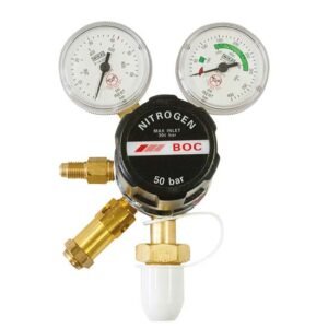 BOC Nitrogen Regulator 50 Bar Single Stage