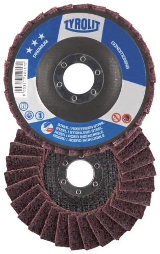Tyrolit conditioning flap disc for stainless steel
