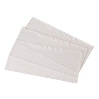 innerlense_1_7_1_1 Four blank, white envelopes stacked together.