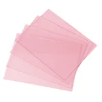 Set of transparent pink acrylic sheets