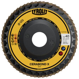 Tyrolit Cerabond X flap disc for grinding