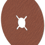 Round sanding disk with a central hole