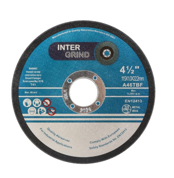 4.5-inch metal cutting disc, Inter Grind