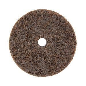 Brown abrasive pad with center hole