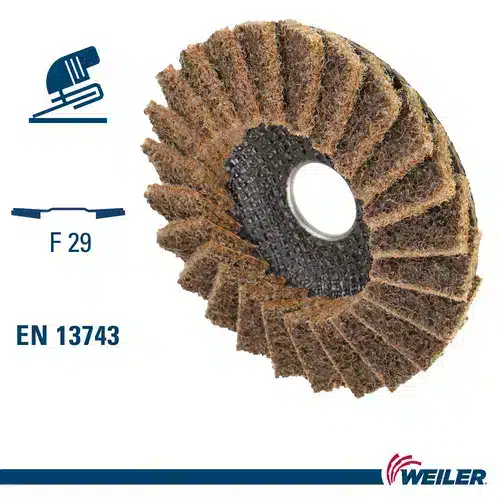 Weiler F 29 abrasive flap disc