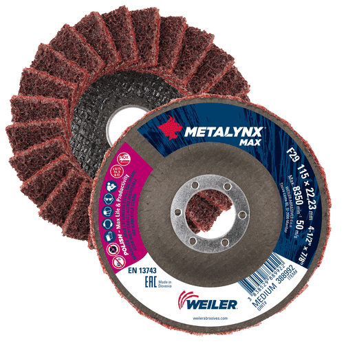 Metalynx Max flap disc for metalworking