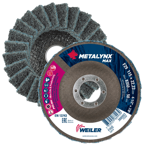 Metalynx grinding wheel with abrasive surface