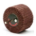 Brown flap wheel sanding drum attachment