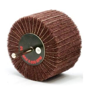 Brown flap wheel sanding drum attachment