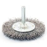Wire wheel brush attachment for power drill