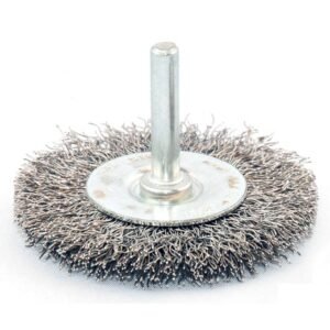 Wire wheel brush attachment for power drill