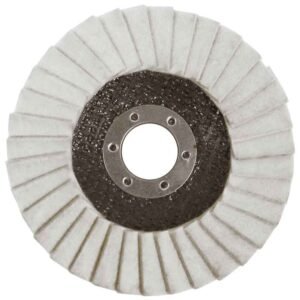 Circular polishing wheel with fabric edges