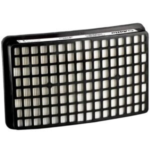 Rectangular HEPA vacuum cleaner filter cartridge