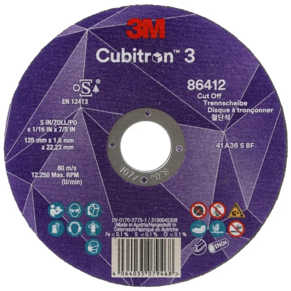 3M Cubitron 3 cut-off wheel disc