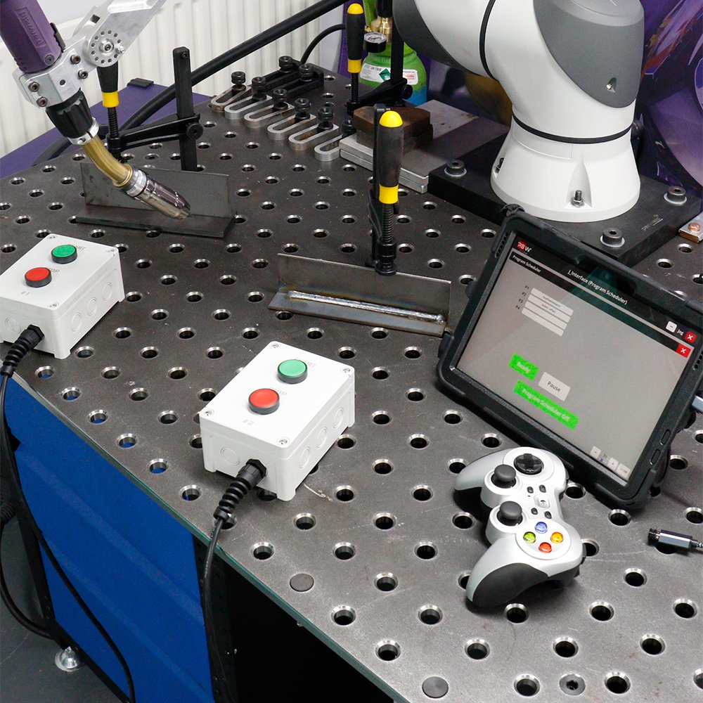Cobot job storage screen