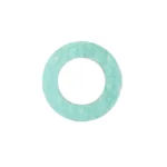 Turquoise stone ring isolated on white background