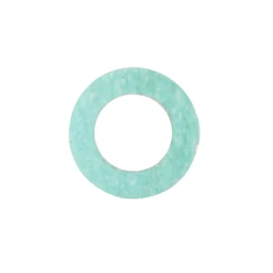 Turquoise stone ring isolated on white background