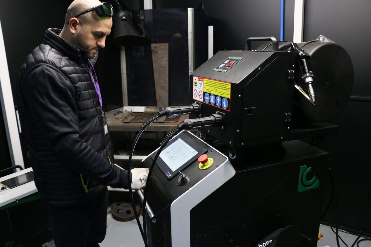 Laser welding demonstration image