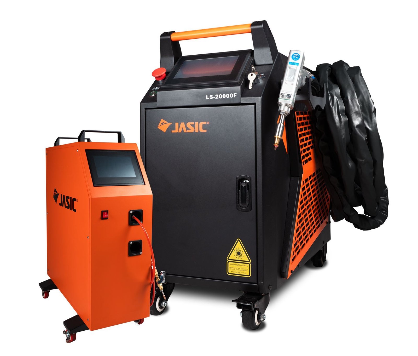 Jasic LS-20000F handheld fibre laser welder with dual wire feeder